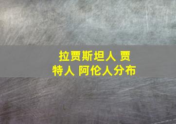 拉贾斯坦人 贾特人 阿伦人分布